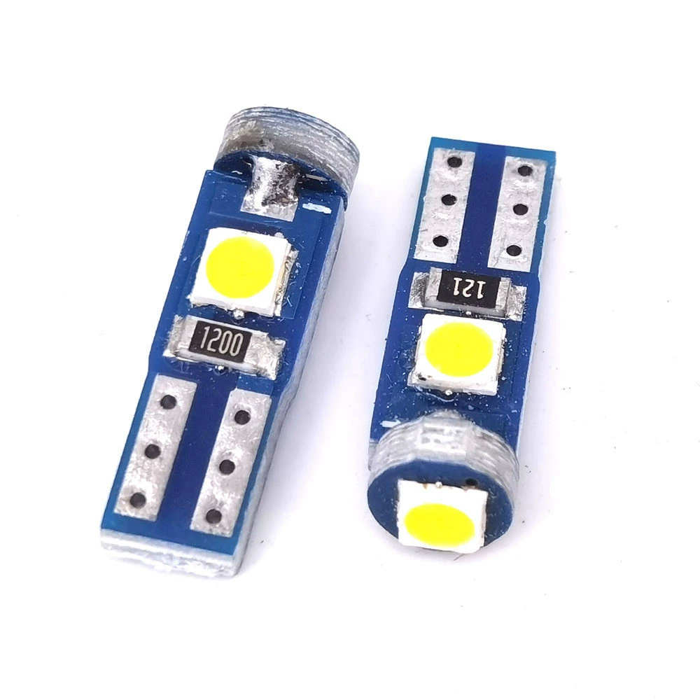 Светодиодная лампа автомобиля T5 3030-3SMD приборная панель лампы кондиционера передачи света светодиодный AliExpress Amazon