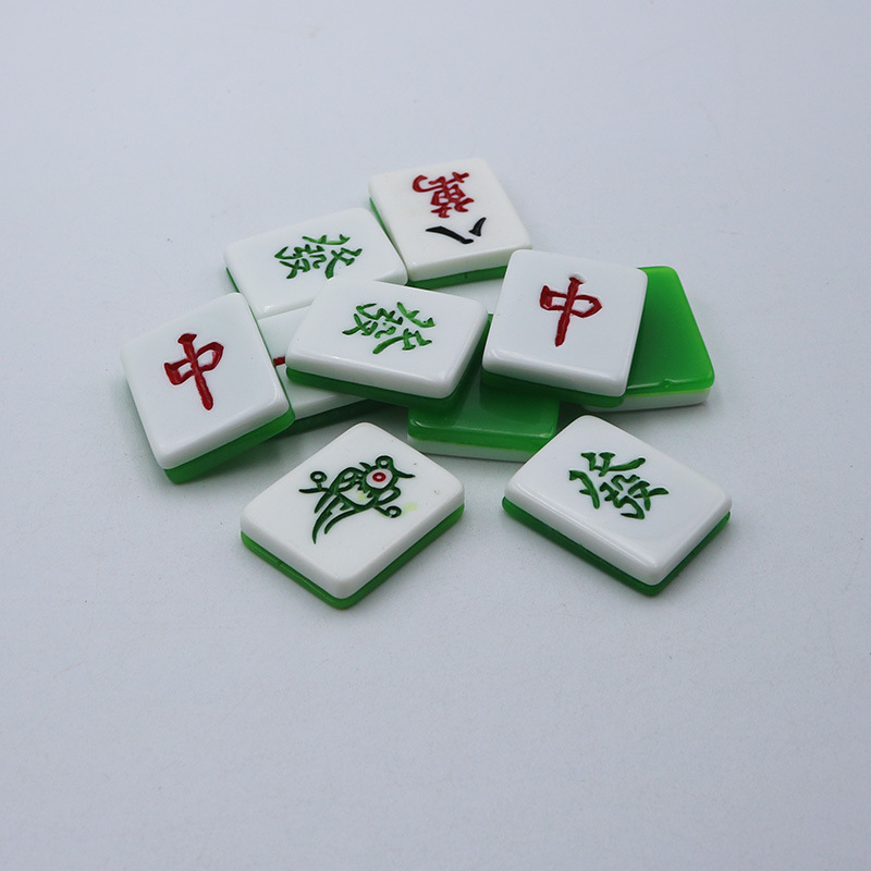 Simulation mahjong red rich pendant diy resin accessories creative mobile phone case storage box car decoration patch