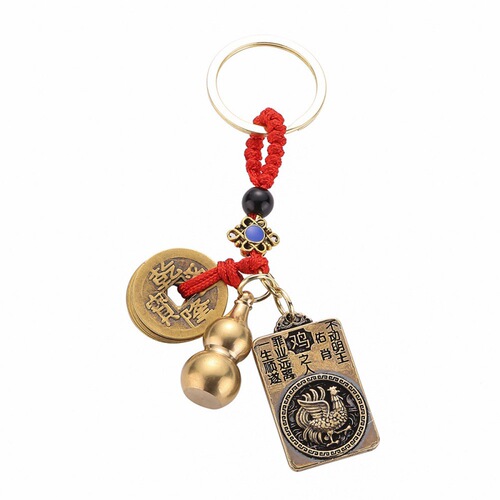 Twelve 12 zodiac natal Buddha pendants, gourds and sand square Buddha plaques, eight guardian saints keychain pendants