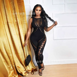 女士连体裤;连衣裙;时尚休闲套装