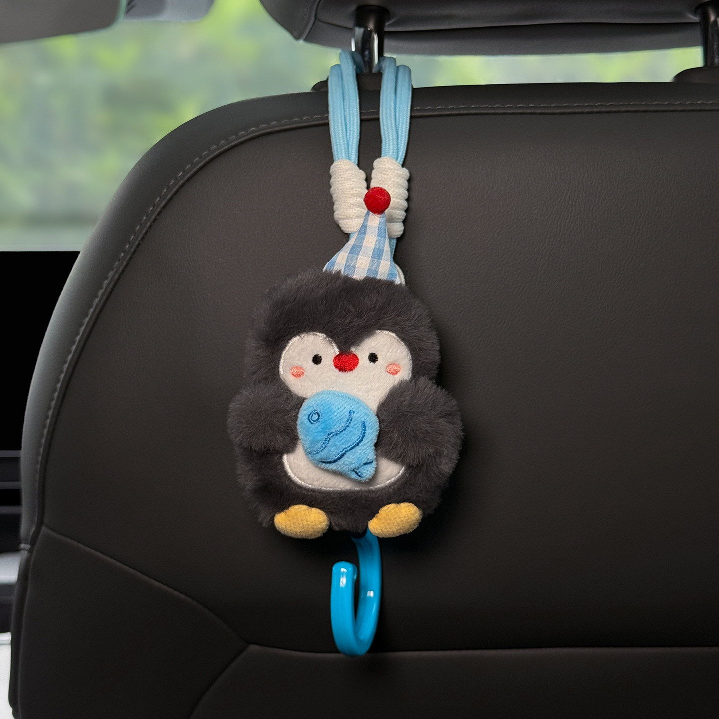 2026 Penguin Car Tissue Holder, Hanging Tissue Box for Front and Rear Car Seats, Cute Car Hook for Women