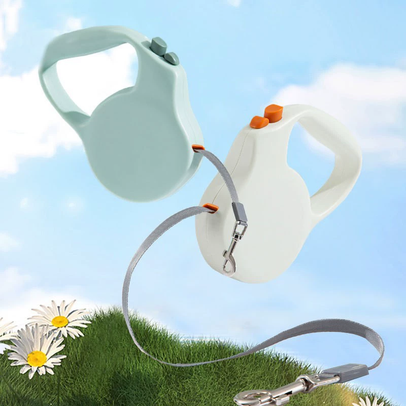 Собачий тяговый трос простой автоматический телескопический выгуливающийся собачий трос