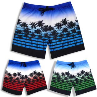 New men's swimming trunks hot spring quick-drying swimwear men's boxer swimming trunks printed hot spring swimming trunks