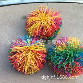 橡皮筋球 皮筋毽子橡筋沙包球 小学生沙包球  橡胶丝球 毽子球