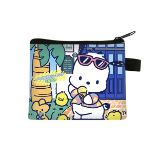 New Sanrio Parchal Dog Cartoon Coin Purse Children's Fashion Card Bag Primary School Students Men's and Women's Cute Storage Bag Hot