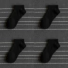 No. 3 black short socks