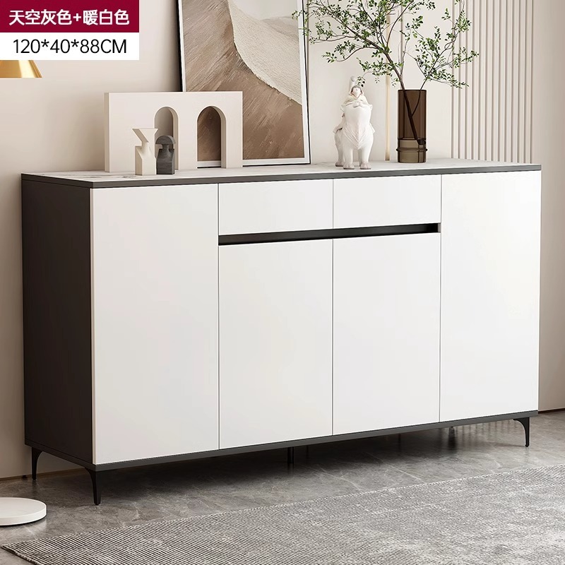 Armario de comedor armario de almacenamiento armario de sala de estar contra la pared armario moderno simple dormitorio armario de almacenamiento blanco