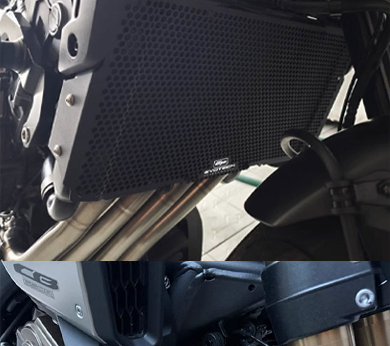 Suitable for Honda Cbr650R/Cb650R/Cb650F Modified Engine Water Tank Protective Net Cooling Protective Cover