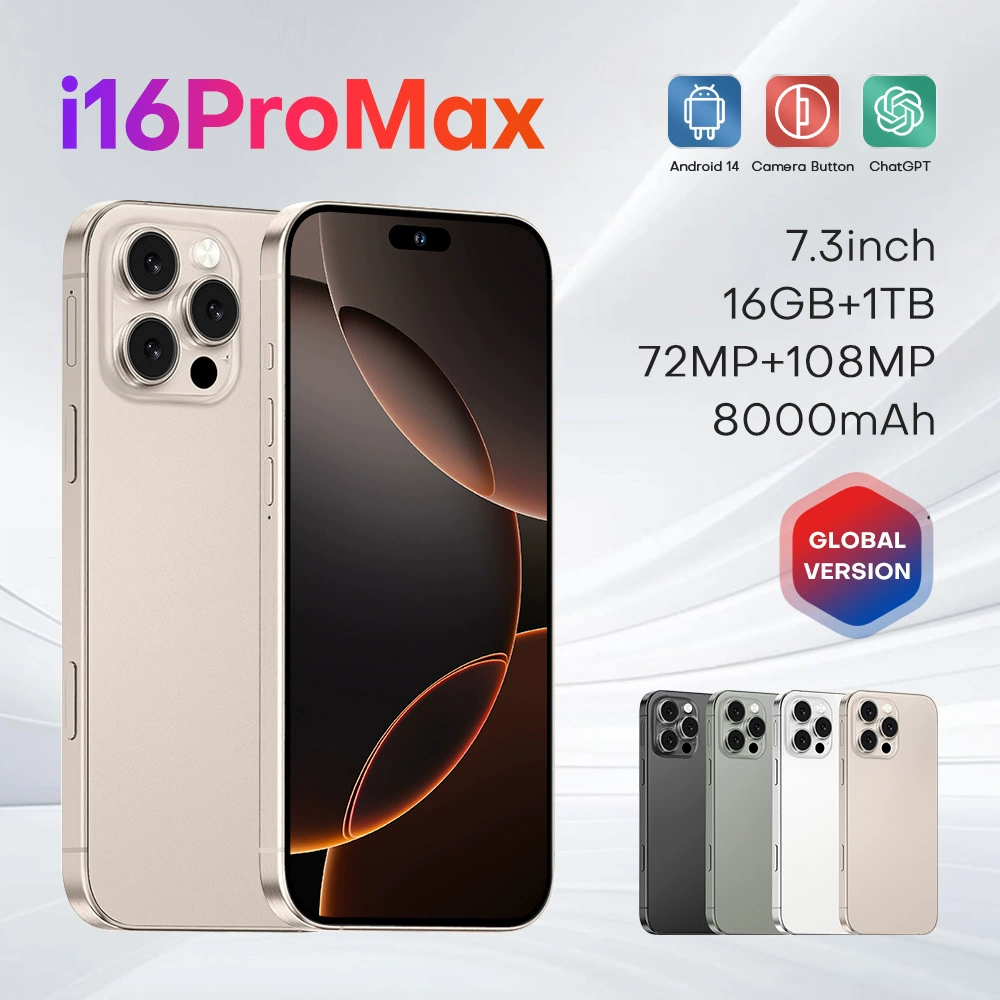 Смартфон i16 Pro Max, Intel Core i16, 64 ГБ, Android 10.0, 4G, мультидиапазонная поддержка