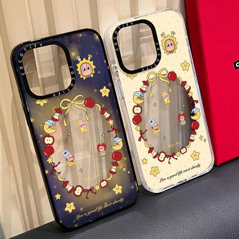 New Coco Co-Branded Star Polka Dot Villain Iphone16Promax Mobile Phone Case Apple 15/14 Magnetic Suction 13