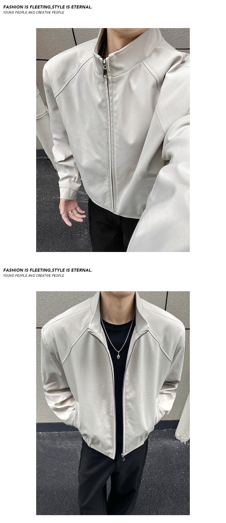 Cleanfit Deconstructed Denim Jacket For Men Spring Workwear Style_voghion.com