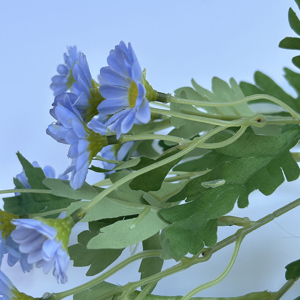 Simulazione piccola margherita gerbera fiore artificiale 5 forchette 20 composizioni floreali di camomilla oggetti di scena per fotografia crisantemo olandese crisantemo selvatico outs_voghion.com