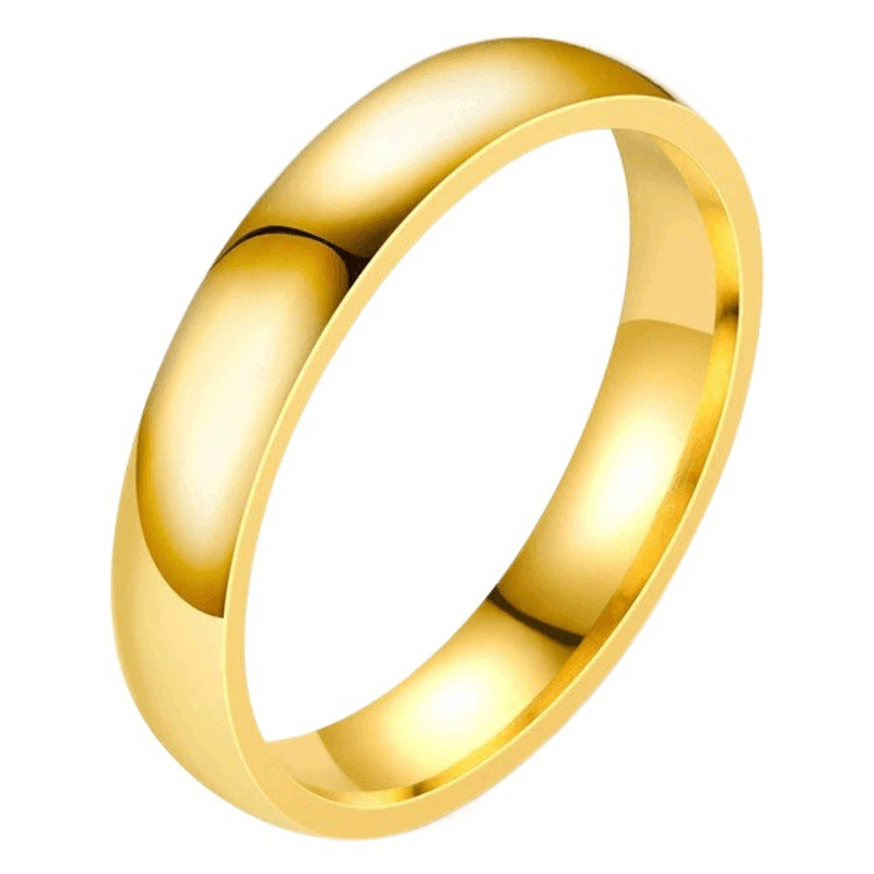 Европейские и американские нишевые кольца из титановой стали для женщин, простые простые кольца, глянцевые парные кольца и популярные трансграничные ювелирные изделия оптом.