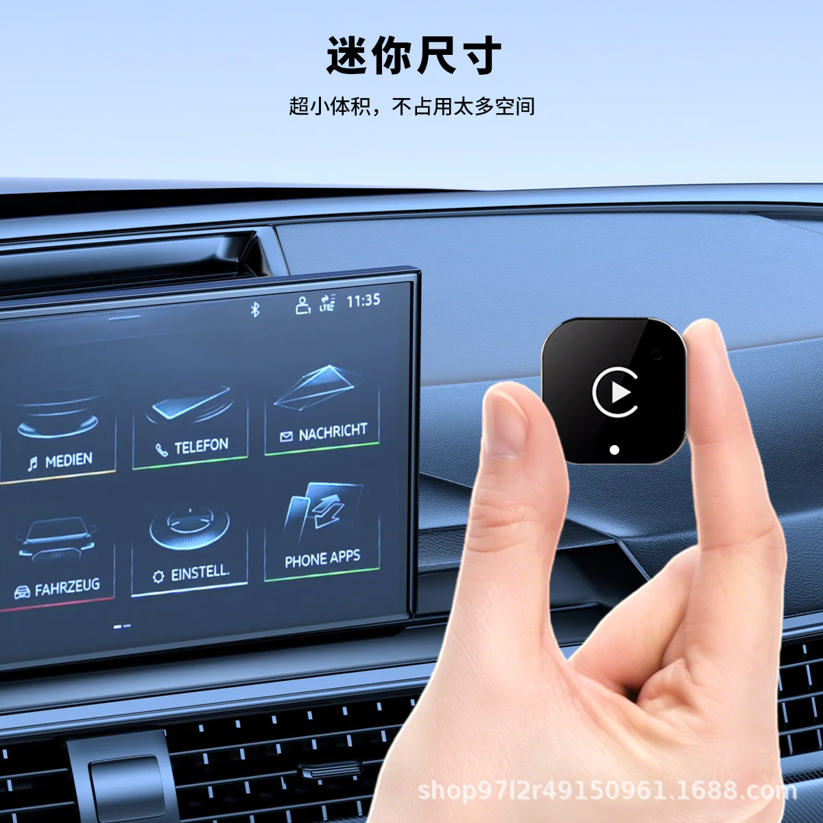 Cross-Border Wireless Carplay Box for iPhone and Android 2-in-1 Car Connectivity Box with Siri Voice Control