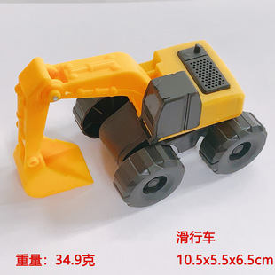 Cross-Border Children's Sliding Toy Car Artificial Handling Bulldozer Excavator Engineering Fire Model Boy Toy