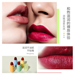 Cross-border Exclusive TikTok Edition: Mini Brick Lipstick Set – Stacked Design, Matte Finish, Long-Lasting Moisture, and Water-Resistant