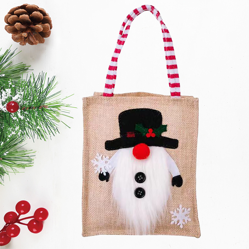 83g Weight Christmas Fashion Snowman Cloth Party Gift Bags
