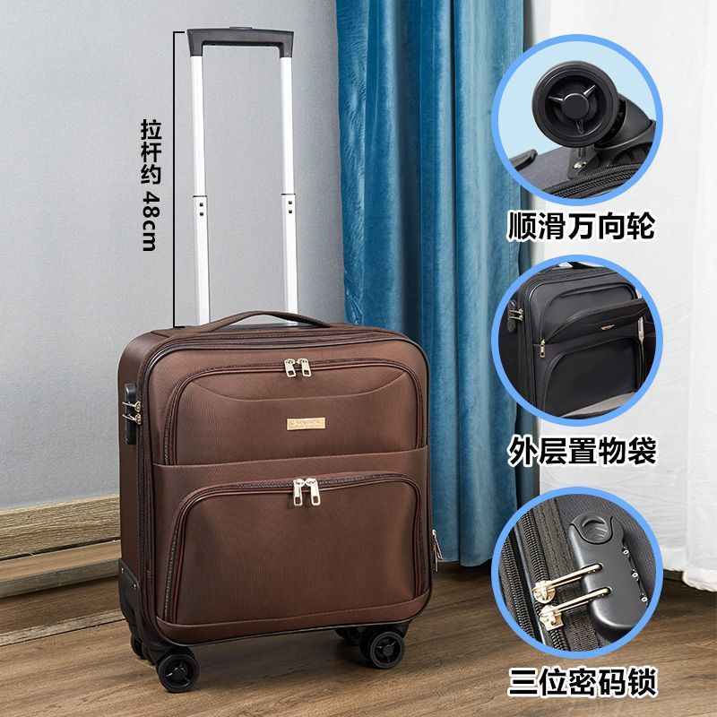 Rueda universal equipaje ligero pequeño equipaje Carro de embarque 19 contraseña femenina caja de viaje mini macho 18 pulgadas 16