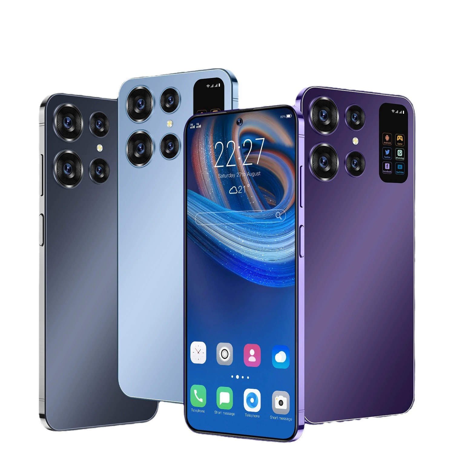 Смартфон S24Ultra, 16 ГБ + 1 ТБ, 7,0" полноэкранный, батарея 7000 мА·ч