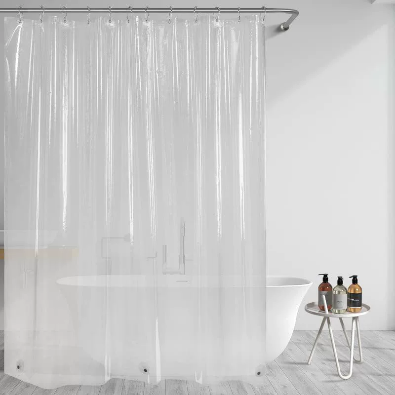 Простой Прозрачная занавеска для душа PEVA перегородка водонепроницаемая занавеска для душа с металлическим отверстиями