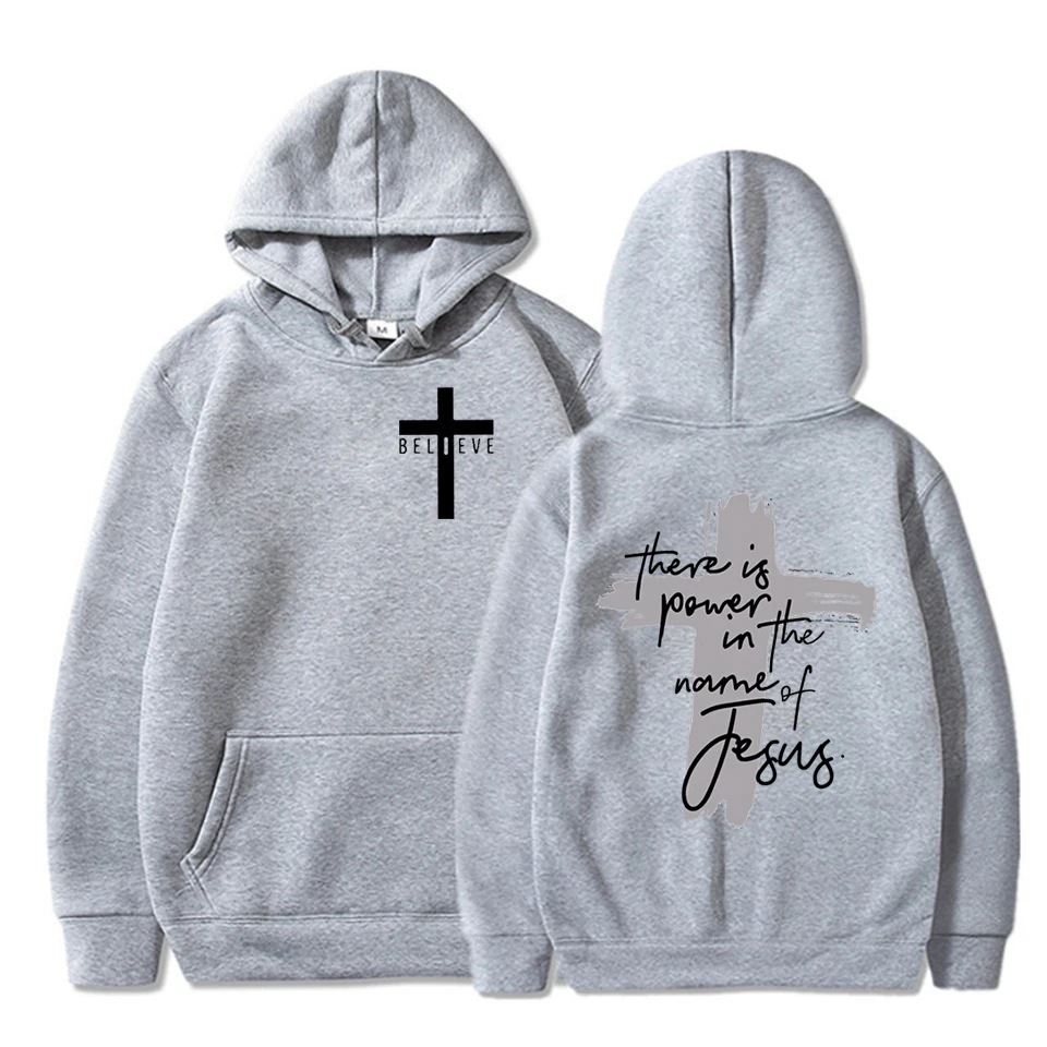 Mujeres/Men Christian Faith Essential Hoodies There Is Power i