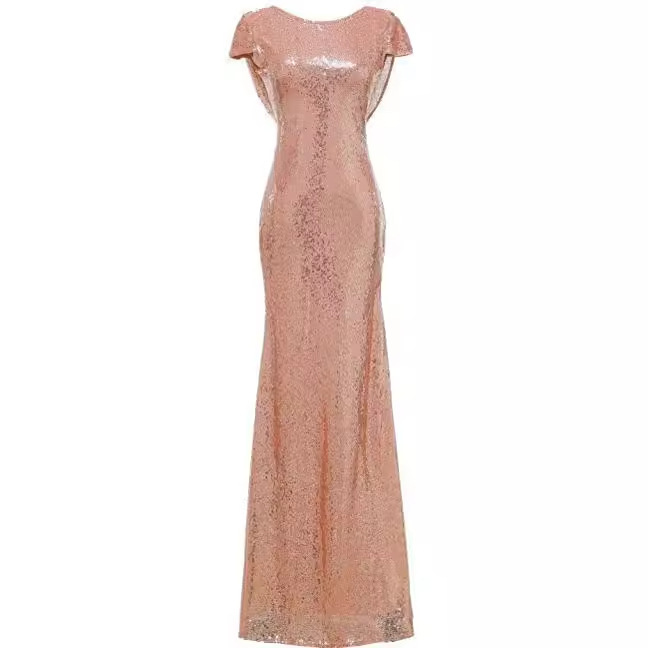 Amazon AliExpress New Sequin Fishtail Bridesmaid Dress Sexy Leaky Back Banquet Show Host Evening Dress Amazon AliExpress New Sequin Fishtail Bridesmaid Dress Sexy Leaky Back Banquet Show Host Evening Dress