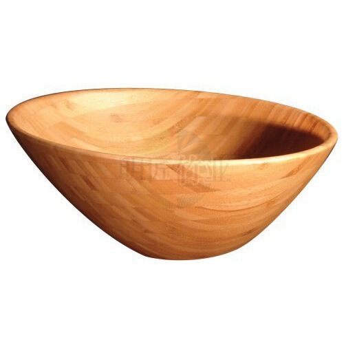 Casual and Creative Bamboo Wooden Salad Bowl Household Ecological Mask Bowl Round Bamboo Wooden Tableware Bamboo Bowl Export Supply