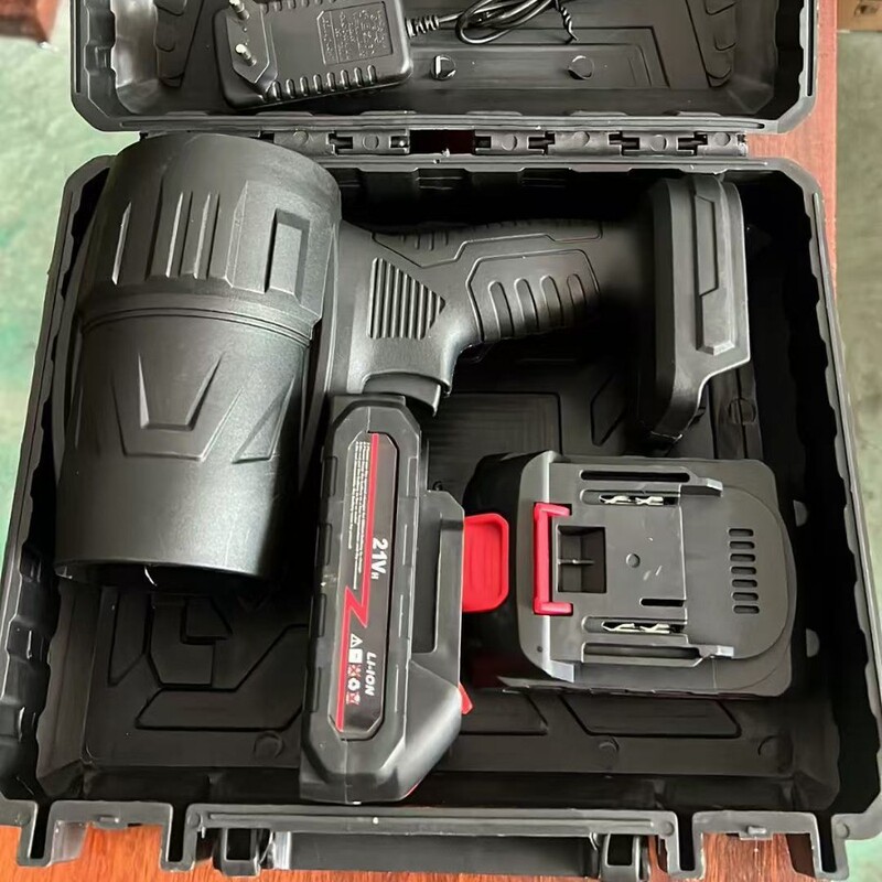 Lithium battery-powered blower, high-power charging blower, handheld industrial dust blower, leaf blower, car washing blower, water blower, cordless blower