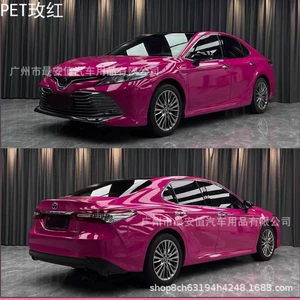 Pet Ultra-Gloss Piano Rose Red avtomobil rəng dəyişən film, tam bədən qoruyucu