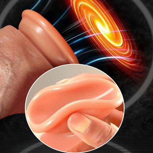 Tongue licking artificial penis wireless remote control charging telescopic swing warming penis female masturbation adult sex products