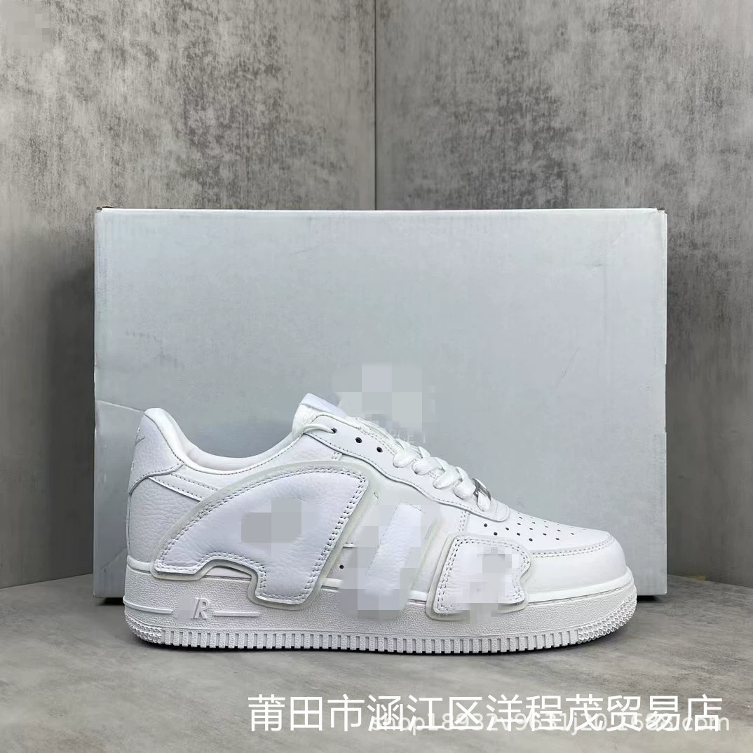 Обувь Putian Pure Former Air Force No.1 AF1 OW в коллаборации с 3M отражающей вставкой Pippen цельнокожаные кеды CPFM унисекс