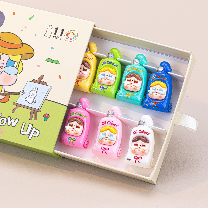 颜料哭哭 diy饰品创意手工树脂配件钥匙扣挂件萌粒对对碰盲袋批发|undefined