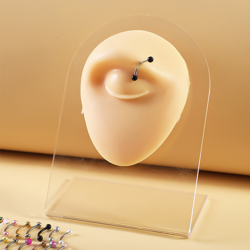 Edle Nasenstecker Aus Edelstahl Mit Matter Oberfläche_voghion.com