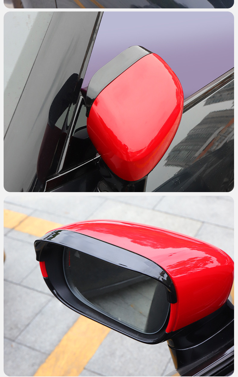 Car Rearview Mirror Rain Shield, Rain Eyebrow, Window Rain Shield, Reflective Reversing Mirror, Rainproof and Sunny Rain Shield, Universal Supplies