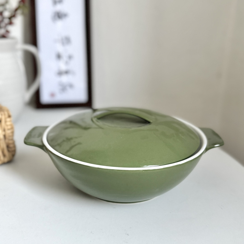 北欧陶瓷烤盘子餐具家用烤箱烘焙空气炸锅釉下彩耐热微瑕|undefined