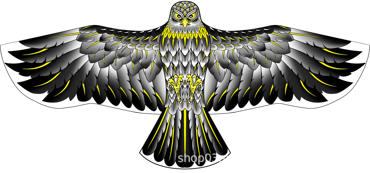 Weifang Eagle cometa al por mayor pastoral pájaros aterrorizadores de pájaros artefactos de la brisa fácil de volar niños dibujos animados adultos fabricantes de cometas
