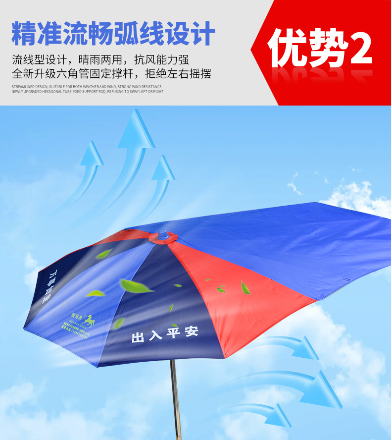 Junmabeng 2.1m Motorcycle Umbrella Canopy, Tricycle and Electric Vehicle Sunshade Umbrella, Sun Protection Umbrella, Durable Umbrella