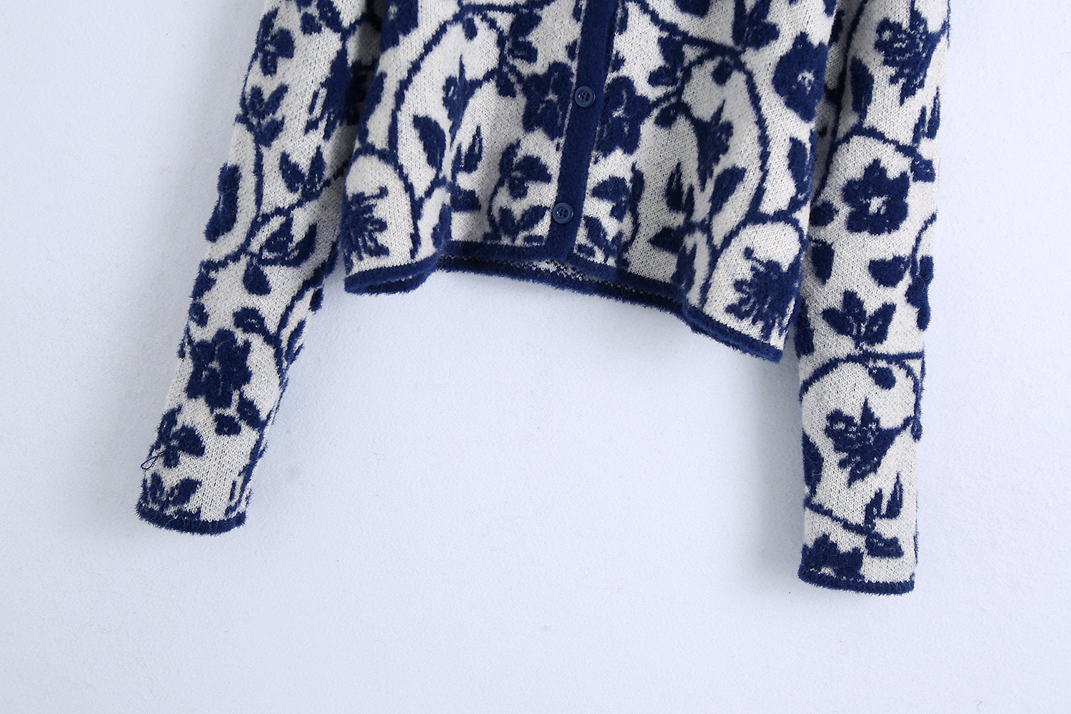 Floral Jacquard Knitted Sweater 4