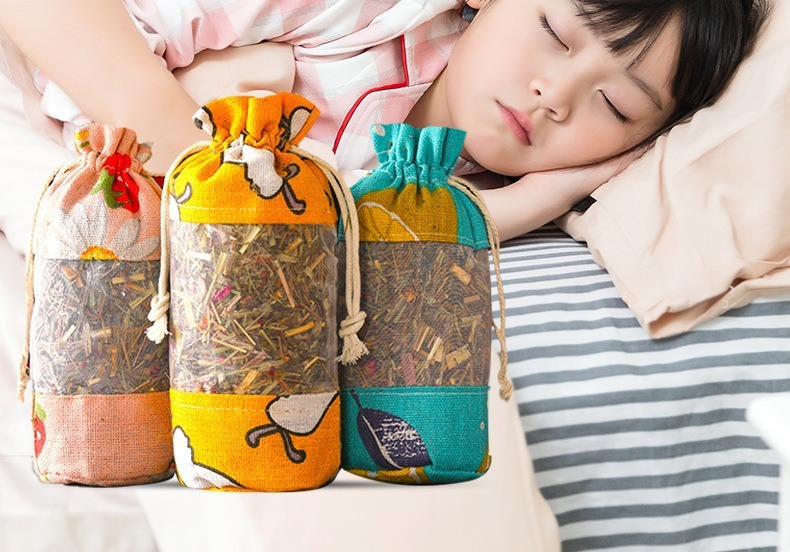 Mugwort Lemongrass Herbal Sachet 80g Ai Ye Xiang Mao Bao Air Freshening Bag for Home and Car specifications