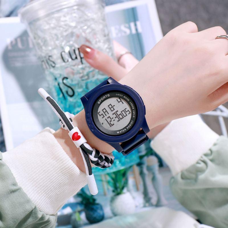 Fabricante al por mayor unicornio gran dial luz fría Mesa Electrónica estudiante ins pareja versión coreana deportes impermeable reloj Masculino