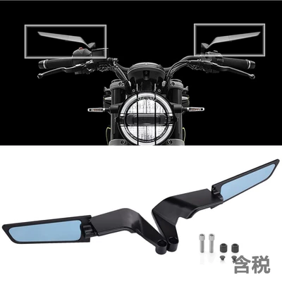 New Modified Fixed-Wing Rearview Mirror Holder Motorcycle Folding Reflector Aluminum Alloy Reversing Universal Mirror
