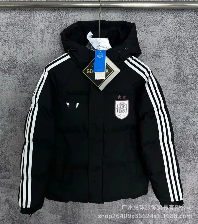 Chaqueta Térmica de Fútbol con Capucha de Algodón y Poliéster, Acolchada, para Deportes y Entrenamiento