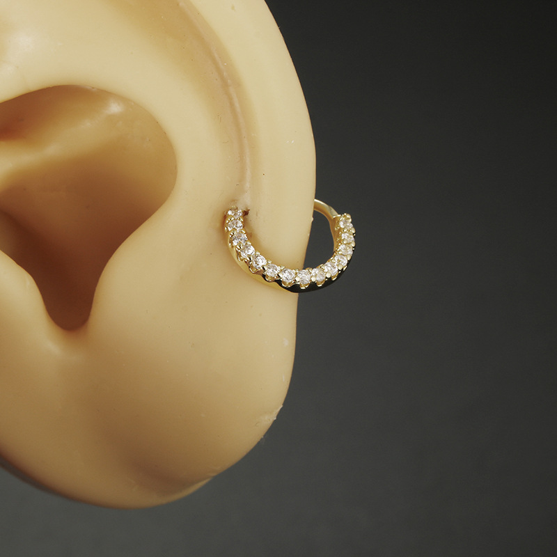 1 Piece Nose Rings & Studs Simple Style Geometric Copper Diamond display picture 4