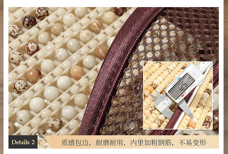 Car Bodhi Seat Cushion Summer Single-piece Main Driving Ventilated Wooden Bead Seat Cushion Truck Trolley Mat
