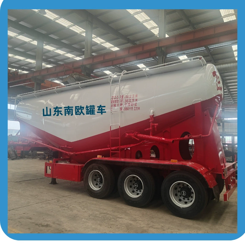 Заводская прямая продажа резервуаров для порошковых материалов, резервуаров для летучих зол, обычных резервуаров для жидкостей, полуприцепов для транспортировки смесевых растворов