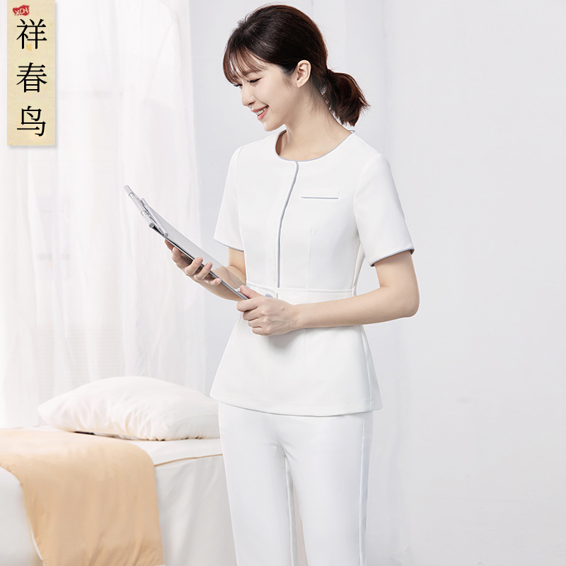 Xiangchunniao Classy Light Medical Beauty Care Nurse Uniform Suit Women's Spring and Summer Beauty Salon Dental Oral Pharmacy Work Clothes