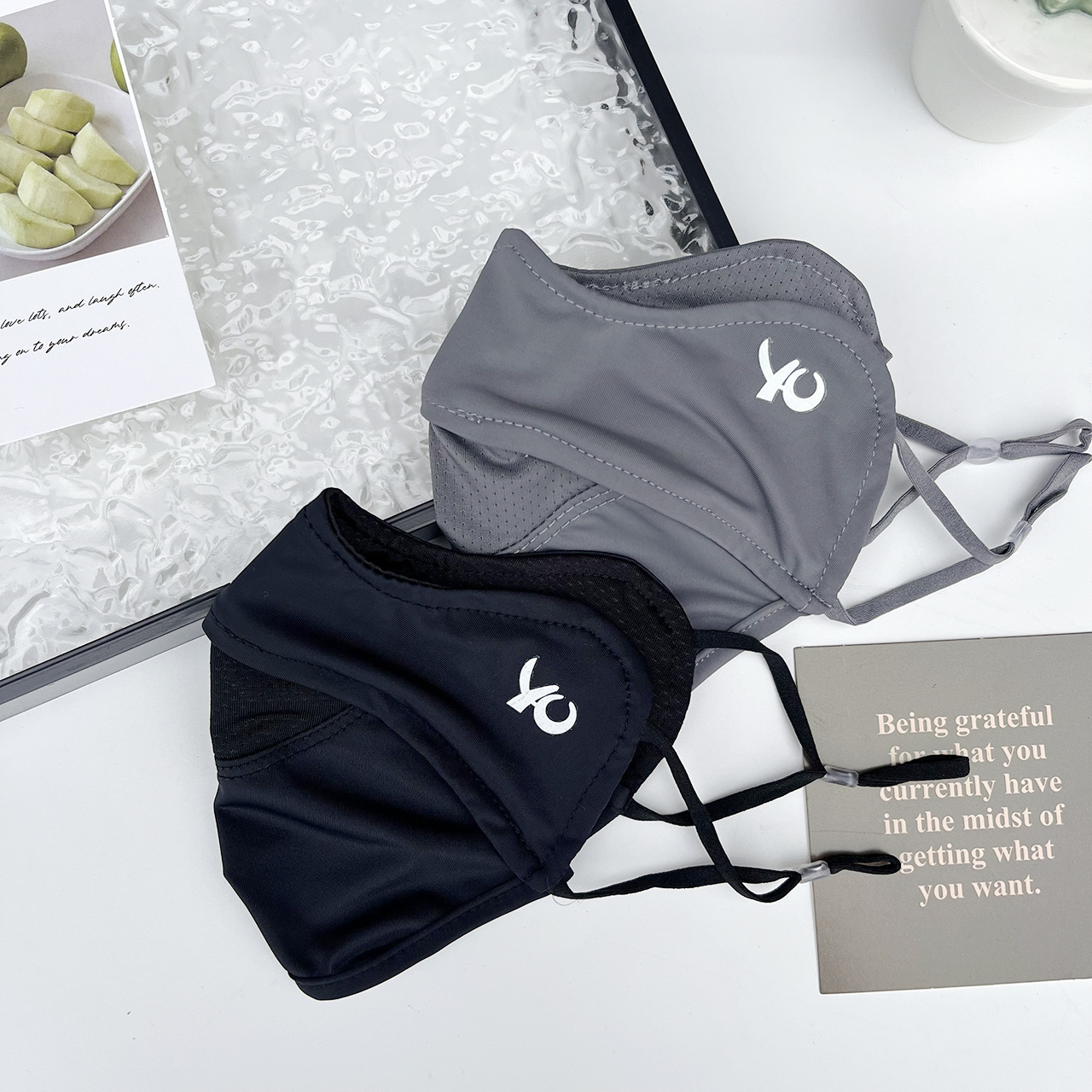 防曬女夏季護眼睛錦綸防紫外線顯臉小遮陽護臉面罩涼感女