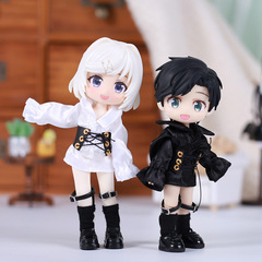 Ob11子供服ゴシックシャツ12分bjd人形欧風シャツbjd人形手作りブラインドボックス服クロスボーダー