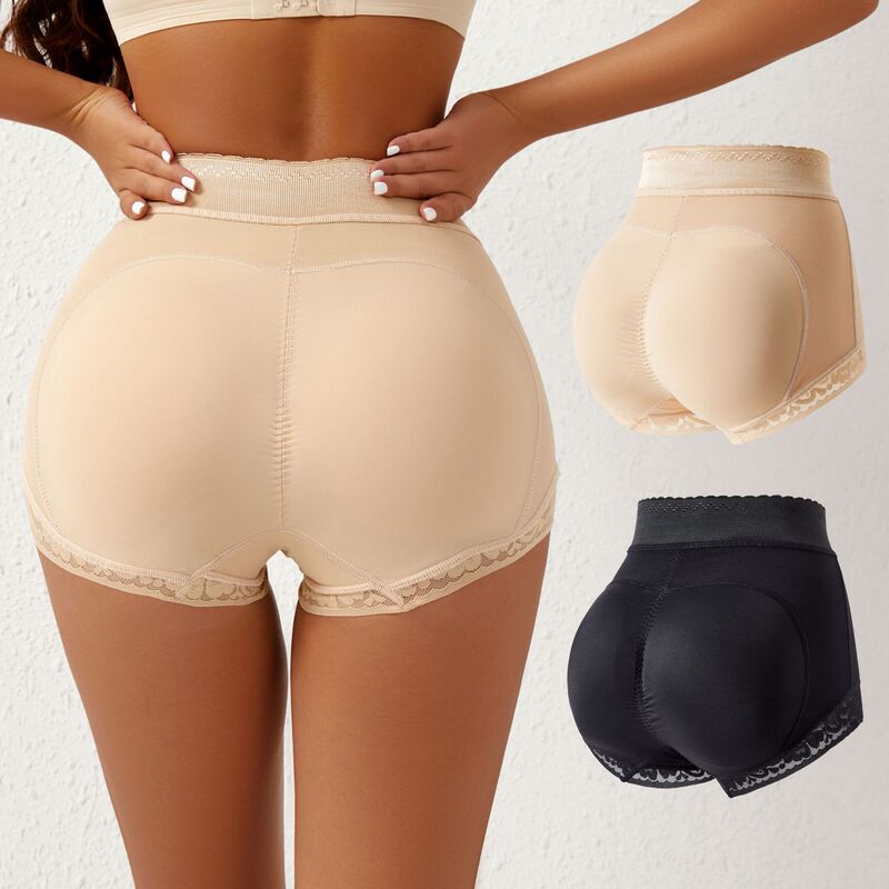 Plus-Size Tummy Control and Butt-Lifting Pants with Fake Butt Enhancement, Body Shaping Shapewear, Mid-Waist Shapewear Panties