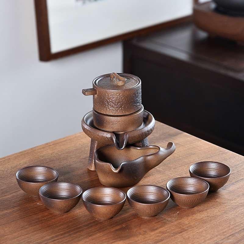 장작 복고풍 돌 분쇄 자동 차 세트